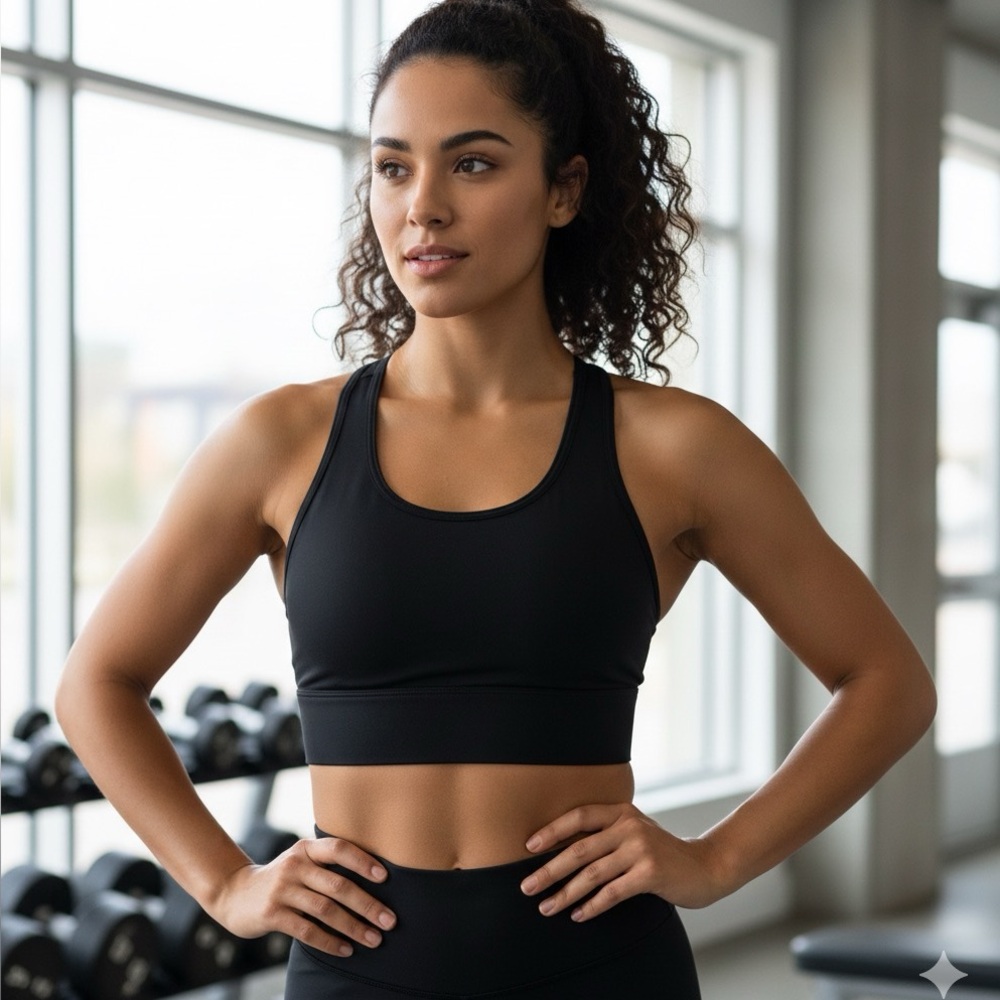 Fabletics black workout top, great condition, great sweat absorbance, size S/XS